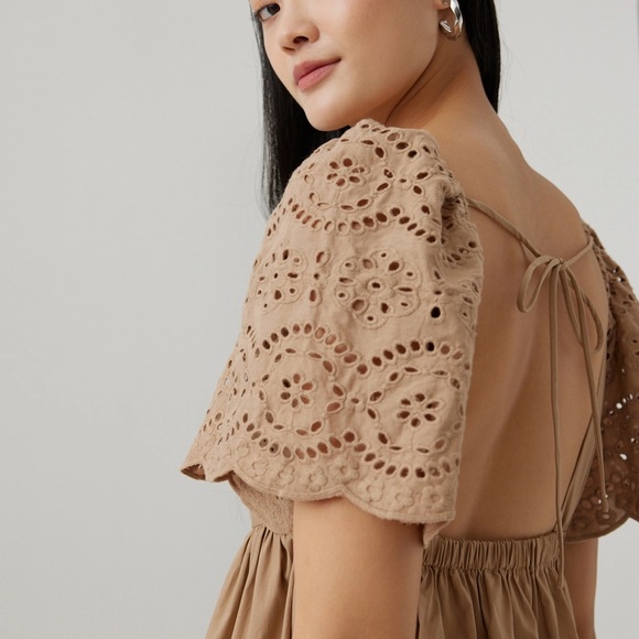 Love bonito Gwen broderie sleeve dress - Picture 2 of 9